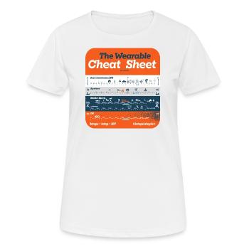 The Wearable Photography Cheat Sheet - Women's Breathable T-Shirt - white - Front - AI Model Female 172 dark (172cm)
