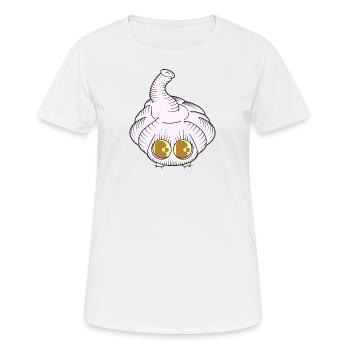 BEIßEN - Frauen T-Shirt atmungsaktiv - Weiß - Vorne - AI Model Female 172 dark (172cm)