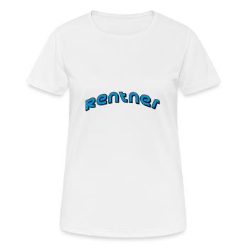 rentner - Frauen T-Shirt atmungsaktiv - Weiß - Vorne - AI Model Female 172 dark (172cm)