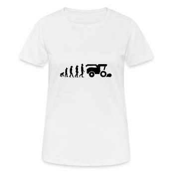 Evolution harvester - Women's Breathable T-Shirt - white - Front - AI Model Female 172 dark (172cm)