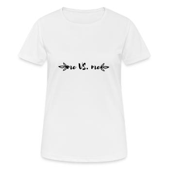 Moi contre Moi - Moi contre Je - T-shirt respirant Femme - blanc - Devant - AI Model Female 172 dark (172cm)