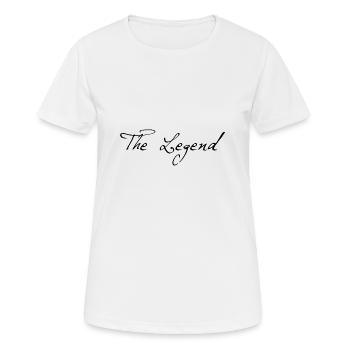 La légende - T-shirt respirant Femme - blanc - Devant - AI Model Female 172 dark (172cm)