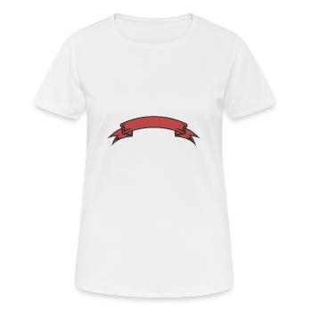 Bannière - T-shirt respirant Femme - blanc - Devant - AI Model Female 172 dark (172cm)