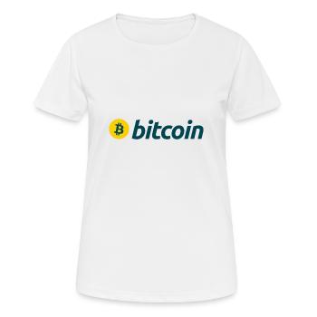 Bitcoin (Bitcoin) - Frauen T-Shirt atmungsaktiv - Weiß - Vorne - AI Model Female 172 dark (172cm)
