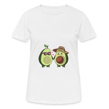 avocado paar - Frauen T-Shirt atmungsaktiv - Weiß - Vorne - AI Model Female 172 dark (172cm)