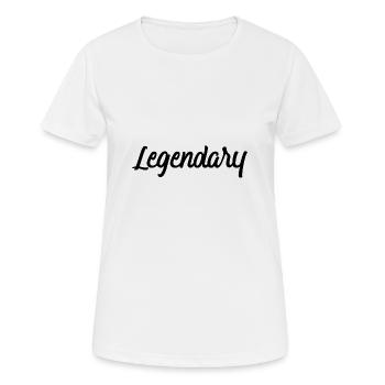 Légendaire - T-shirt respirant Femme - blanc - Devant - AI Model Female 172 dark (172cm)