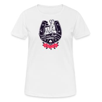 LUCKY - Women's Breathable T-Shirt - white - Front - AI Model Female 172 dark (172cm)