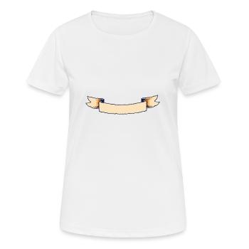 Bannière - T-shirt respirant Femme - blanc - Devant - AI Model Female 172 dark (172cm)