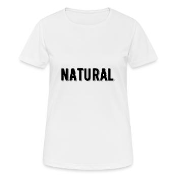 Natural - Women's Breathable T-Shirt - white - Front - AI Model Female 172 dark (172cm)