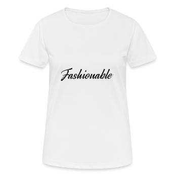 À la mode - T-shirt respirant Femme - blanc - Devant - AI Model Female 172 dark (172cm)