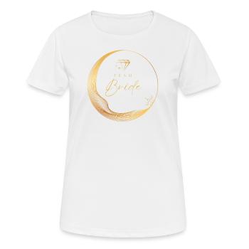 Team Bride - Hen Party - Women's Breathable T-Shirt - white - Front - AI Model Female 172 dark (172cm)