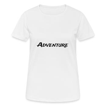 Aventure - T-shirt respirant Femme - blanc - Devant - AI Model Female 172 dark (172cm)