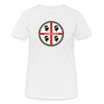 Emblem Sardiniens - Frauen T-Shirt atmungsaktiv - Weiß - Vorne - AI Model Female 172 dark (172cm)