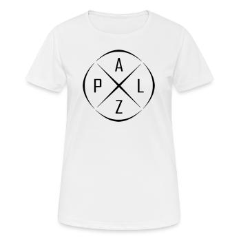 Palz Kreis Kreuz Design - Frauen T-Shirt atmungsaktiv - Weiß - Vorne - AI Model Female 172 dark (172cm)