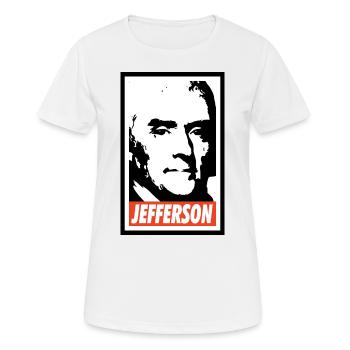 Thomas Jefferson - Women's Breathable T-Shirt - white - Front - AI Model Female 172 dark (172cm)
