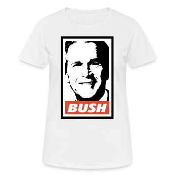 George W. Bush - Women's Breathable T-Shirt - white - Front - AI Model Female 172 dark (172cm)