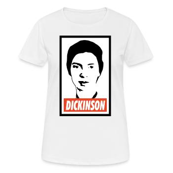 Emily Dickinson - Frauen T-Shirt atmungsaktiv - Weiß - Vorne - AI Model Female 172 dark (172cm)