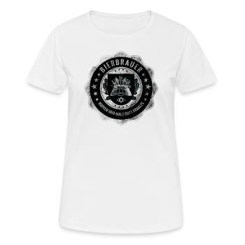 Bierbrauer, Zunft, Handwerk, Wappen - Frauen T-Shirt atmungsaktiv - Weiß - Vorne - AI Model Female 172 dark (172cm)
