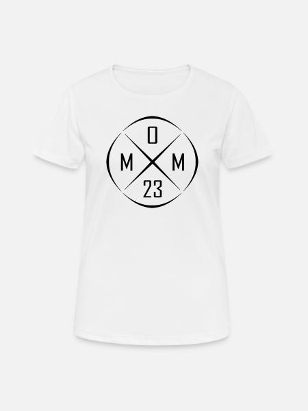 Mom 23 Circle Cross Design - Women's Breathable T-Shirt - white