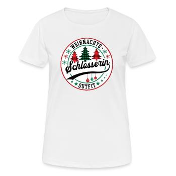 Schlosserin Weihnachten Weihnachtsoutfit lustig - Frauen T-Shirt atmungsaktiv - Weiß - Vorne - AI Model Female 172 dark (172cm)