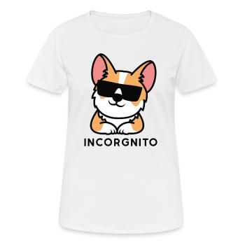 Incorgnito - T-shirt respirant Femme - blanc - Devant - AI Model Female 172 dark (172cm)