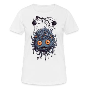 Schleimiges Finsternis Monster süßes Wesen - Frauen T-Shirt atmungsaktiv - Weiß - Vorne - AI Model Female 172 dark (172cm)
