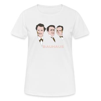 ARTISTES DU BAUHAUS - T-shirt respirant Femme - blanc - Devant - AI Model Female 172 dark (172cm)