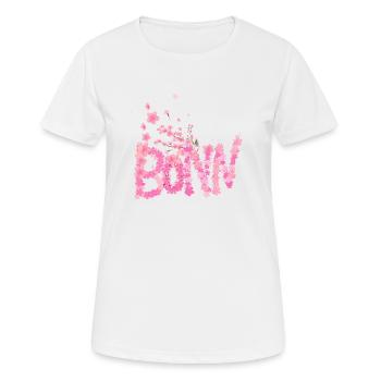 Kirschblüte,blumen,blüte,Blume - Frauen T-Shirt atmungsaktiv - Weiß - Vorne - AI Model Female 172 dark (172cm)