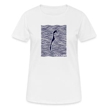 Hiddensee, Rügen, mer Baltique, Mecklembourg-Poméranie occidentale - T-shirt respirant Femme - blanc - Devant - AI Model Female 172 dark (172cm)