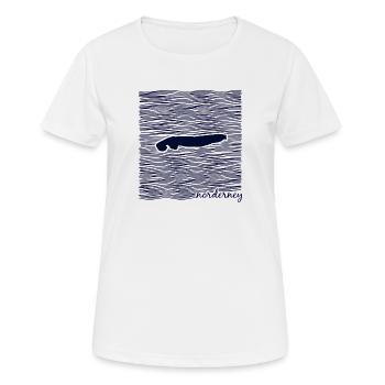Norderney, Îles de Frise orientale, Mer du Nord - T-shirt respirant Femme - blanc - Devant - AI Model Female 172 dark (172cm)