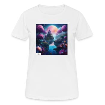 Ätherisches Königreich Traumlandschaft - Frauen T-Shirt atmungsaktiv - Weiß - Vorne - AI Model Female 172 dark (172cm)
