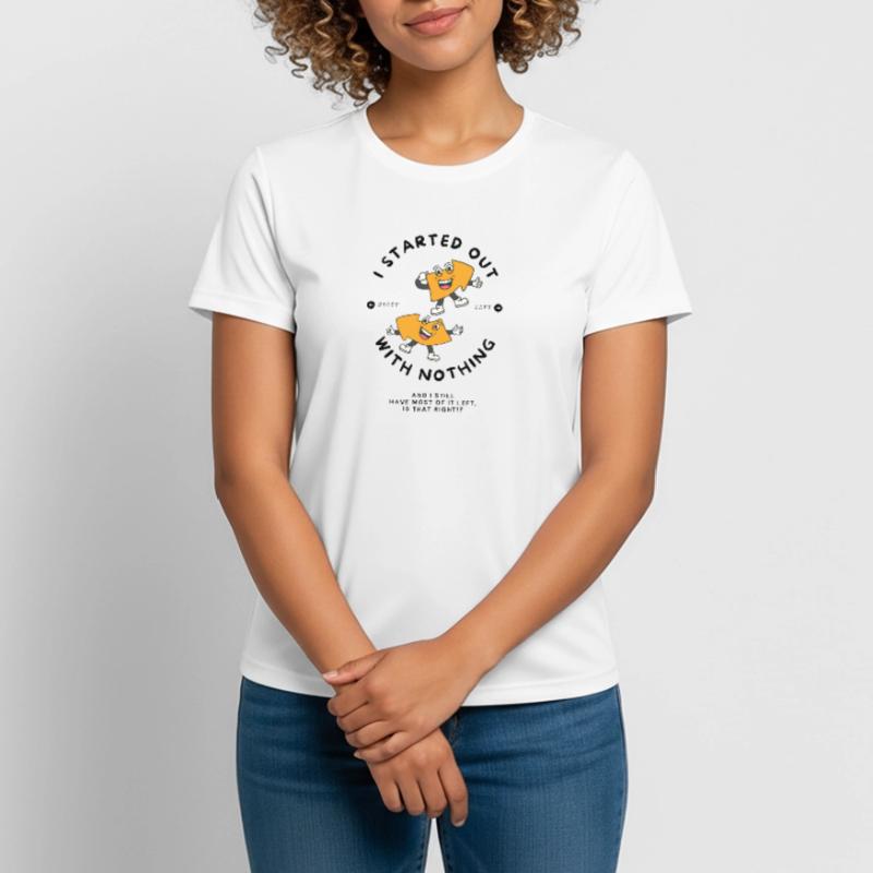 Nichts links oder rechts Karikatur Frauen T-Shirt atmungsaktiv