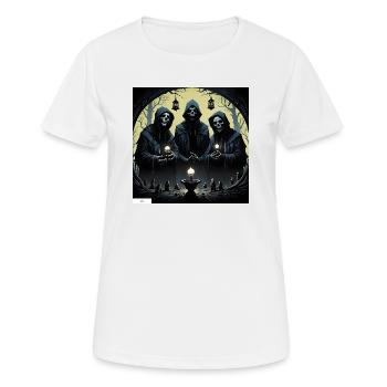 Horror cult friends - Women's Breathable T-Shirt - white - Front - AI Model Female 172 dark (172cm)