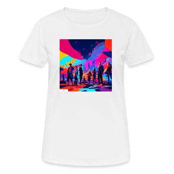 Digitale Fantasie-Freundschaft - Frauen T-Shirt atmungsaktiv - Weiß - Vorne - AI Model Female 172 dark (172cm)