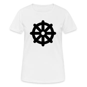 Buddhismus - Frauen T-Shirt atmungsaktiv - Weiß - Vorne - AI Model Female 172 dark (172cm)