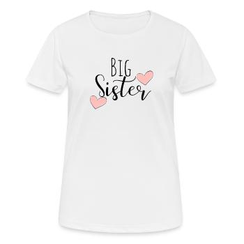 Grande soeur cadeau soeurs - T-shirt respirant Femme - blanc - Devant - AI Model Female 172 dark (172cm)