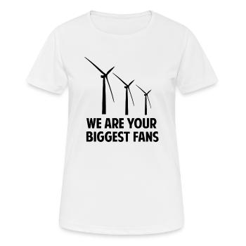 Nous sommes vos plus grands fans - T-shirt respirant Femme - blanc - Devant - AI Model Female 172 dark (172cm)