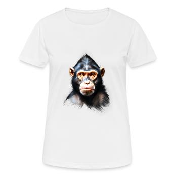 Monkey Monkey V24 01 - Women's Breathable T-Shirt - white - Front - AI Model Female 172 dark (172cm)