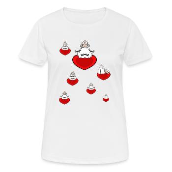 Meditation Sheep - Women's Breathable T-Shirt - white - Front - AI Model Female 172 dark (172cm)