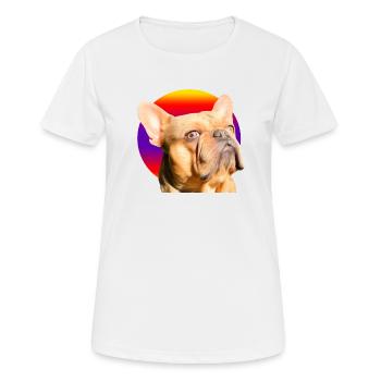 Freddie the Frenchie - Women's Breathable T-Shirt - white - Front - AI Model Female 172 dark (172cm)