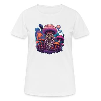Rêve psychédélique - T-shirt respirant Femme - blanc - Devant - AI Model Female 172 dark (172cm)