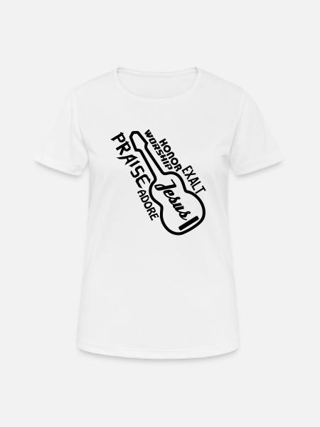 Lob - Ruhm - Frauen T-Shirt atmungsaktiv - Weiß