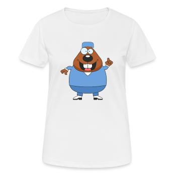doc32 - T-shirt respirant Femme - blanc - Devant - AI Model Female 172 dark (172cm)