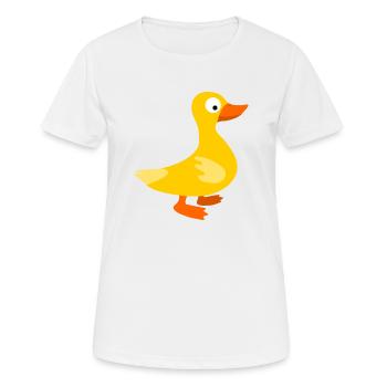 Canard creusé - T-shirt respirant Femme - blanc - Devant - AI Model Female 172 dark (172cm)
