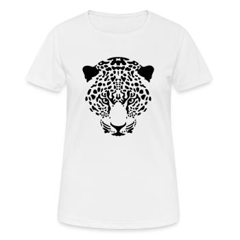 tawny panther wild cat cheetah predator - Women's Breathable T-Shirt - white - Front - AI Model Female 172 dark (172cm)