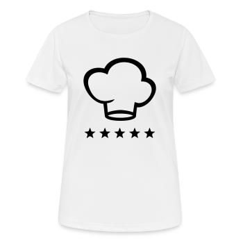 Sternekoch - Sterne - Frauen T-Shirt atmungsaktiv - Weiß - Vorne - AI Model Female 172 dark (172cm)