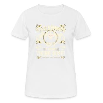 Surströmming Viking Sushi The Original - T-shirt respirant Femme - blanc - Devant - AI Model Female 172 dark (172cm)