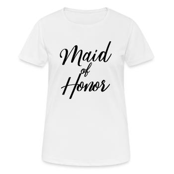 Maid Of Honor - Women's Breathable T-Shirt - white - Front - AI Model Female 172 dark (172cm)
