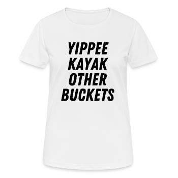Yippee Kayak Autres seaux - T-shirt respirant Femme - blanc - Devant - AI Model Female 172 dark (172cm)
