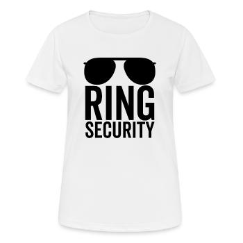 Sécurité de l’anneau - T-shirt respirant Femme - blanc - Devant - AI Model Female 172 dark (172cm)